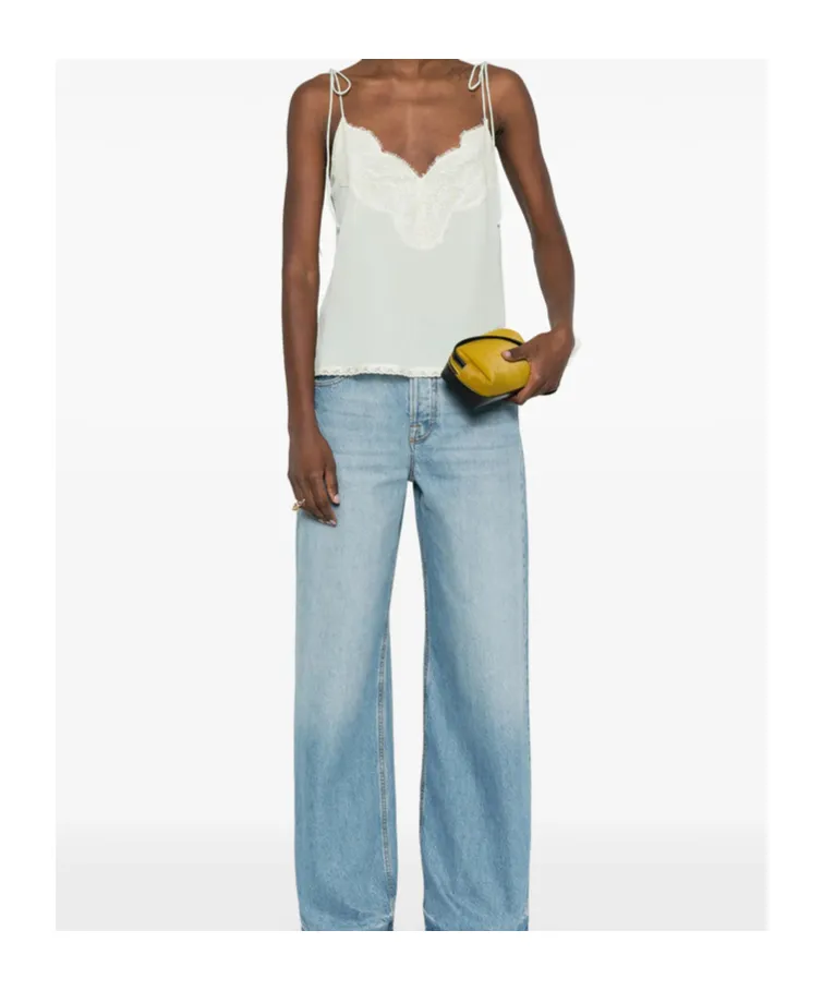 Laced-Trim Blouse