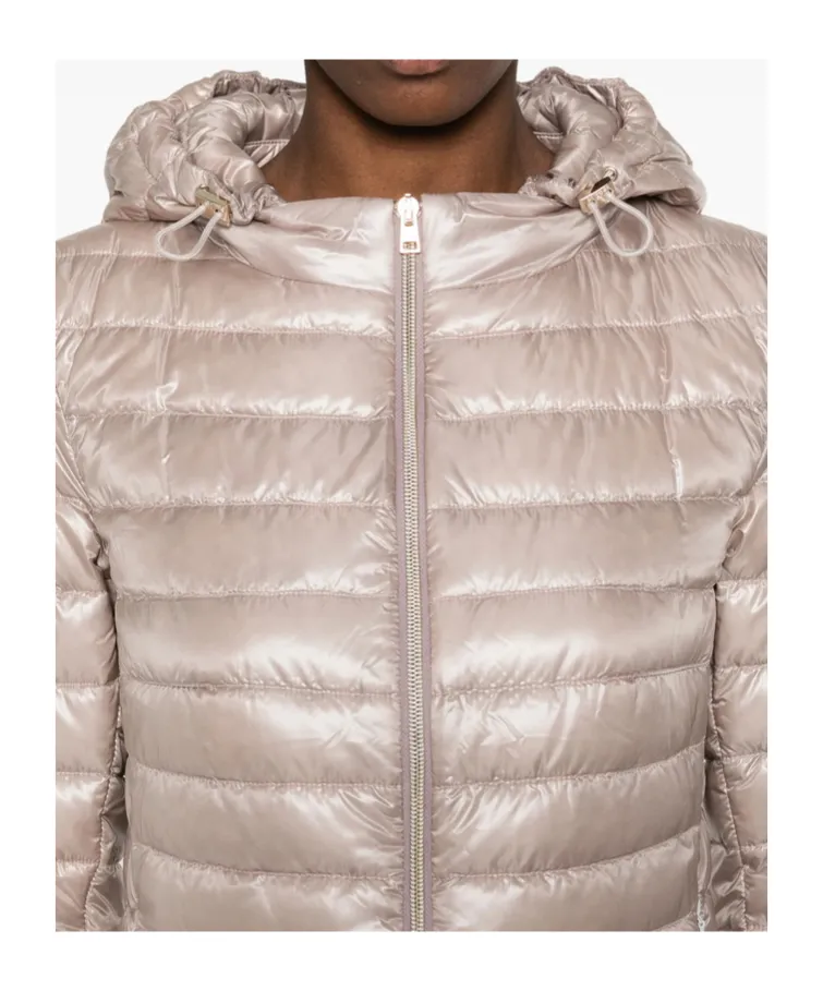 Quilted Hooded Down Jacket