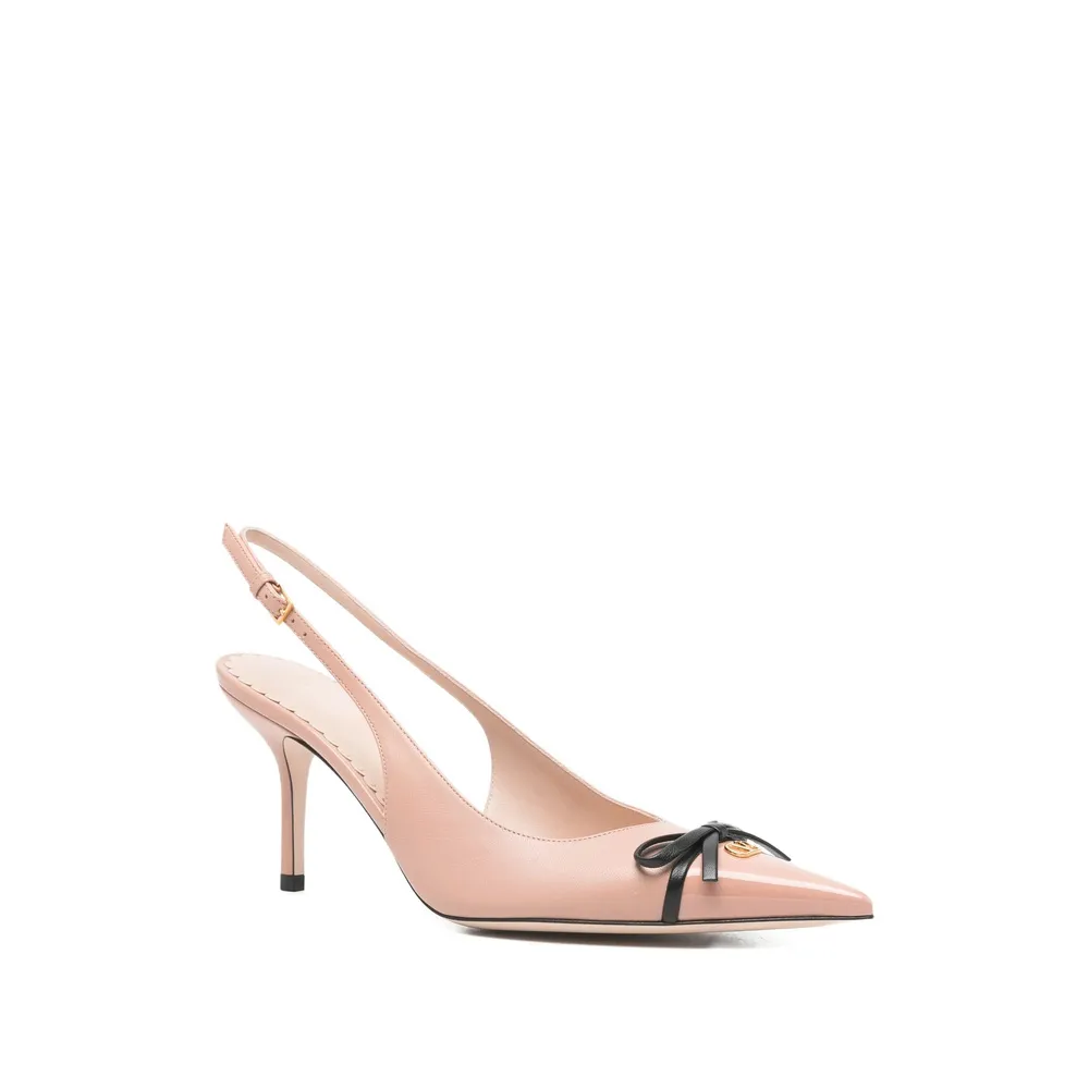 Bow Slingback Pumps
