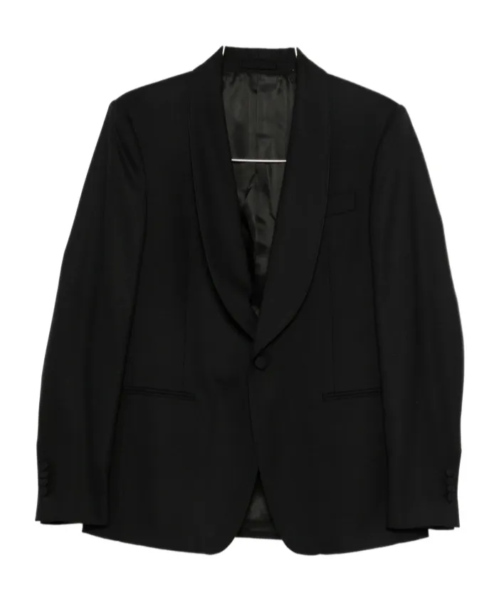 Shawl-Collar Single-Breasted Jacket