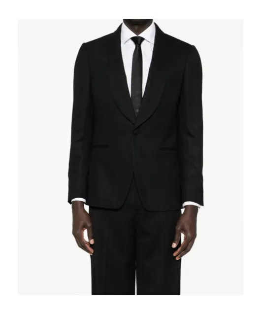 Shawl-Collar Single-Breasted Jacket
