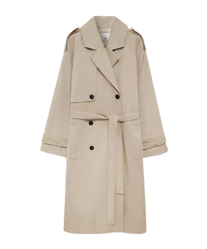 Maxi Double-Breasted Trench
