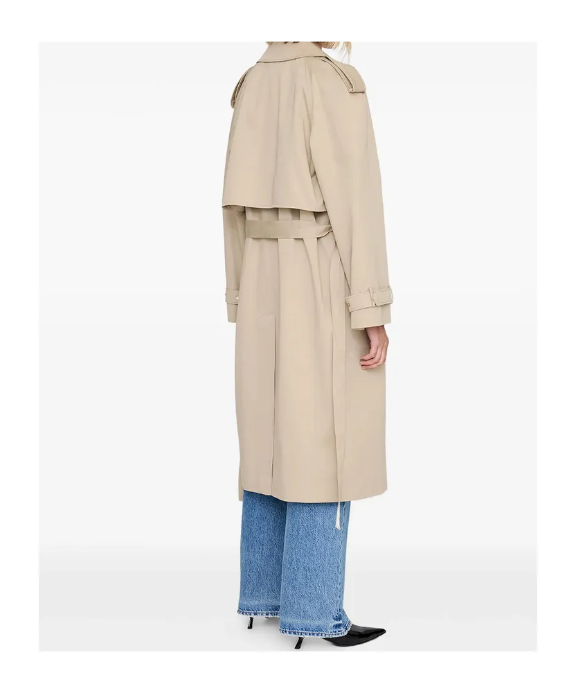 Maxi Double-Breasted Trench