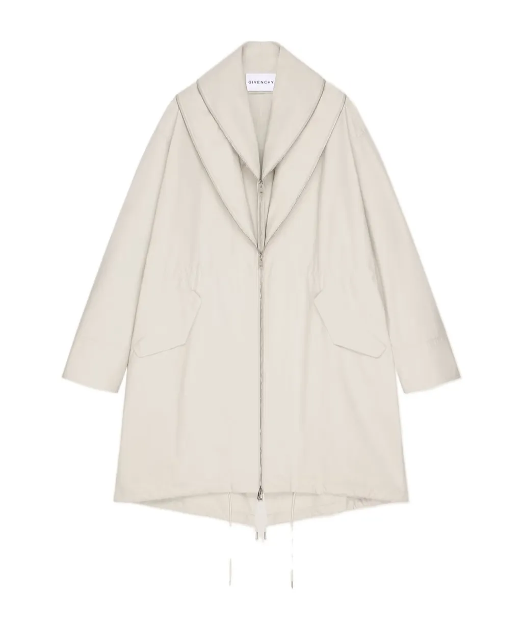 Givenchy	Shawl Collared Zip-Up Parka