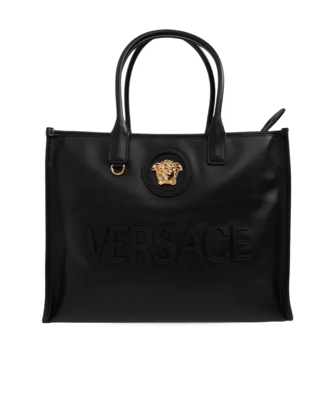 Versace Logo-Detailed Shopper Bag