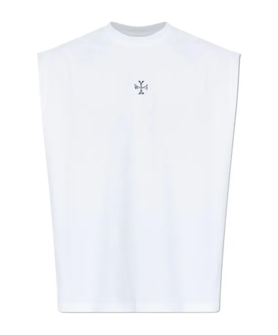 Vetements Sleeveless Logo T-Shirt