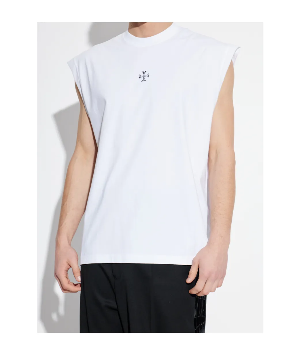 Vetements Sleeveless Logo T-Shirt