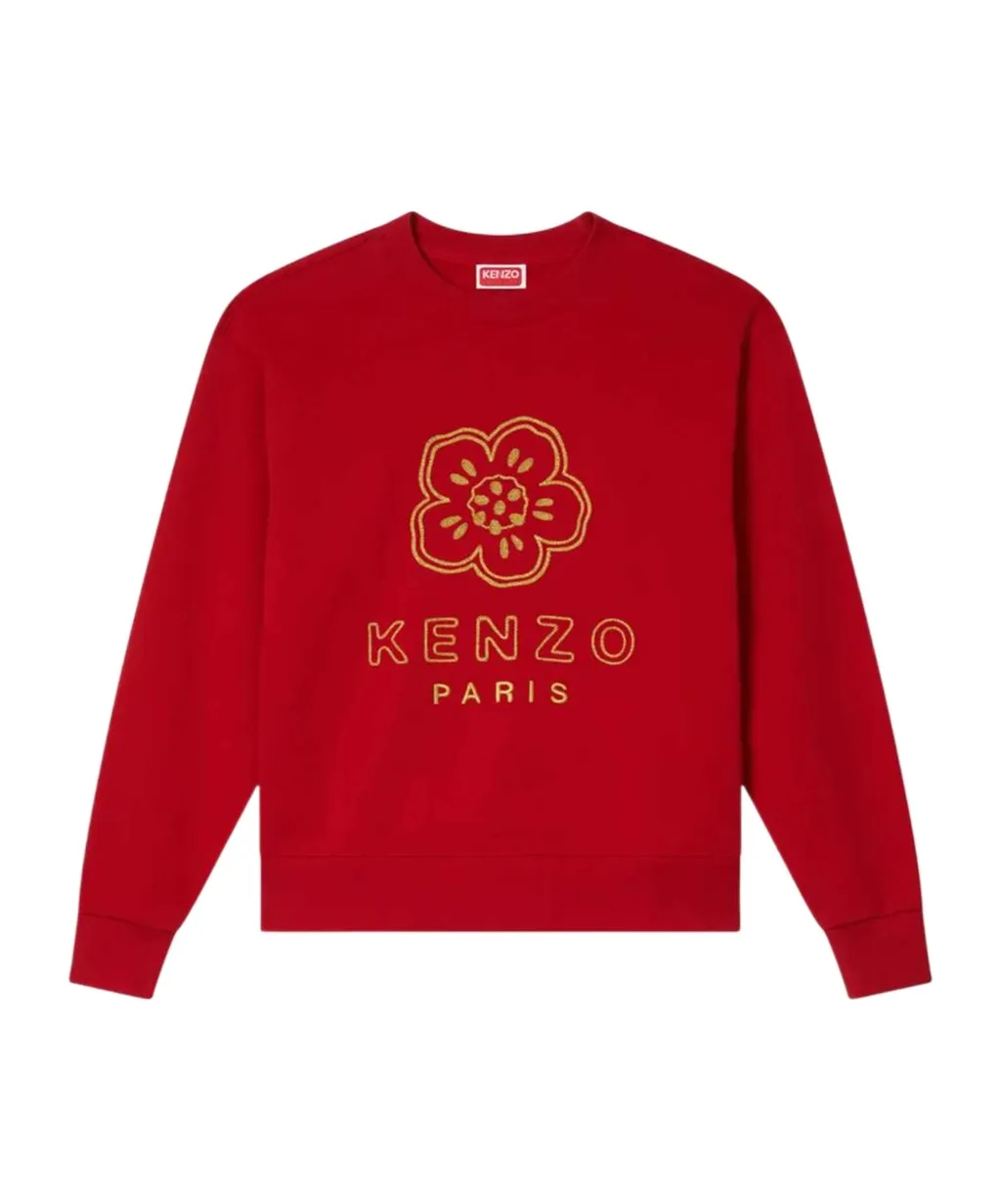 Embroidered Sweatshirt In Cotton Boke Flower