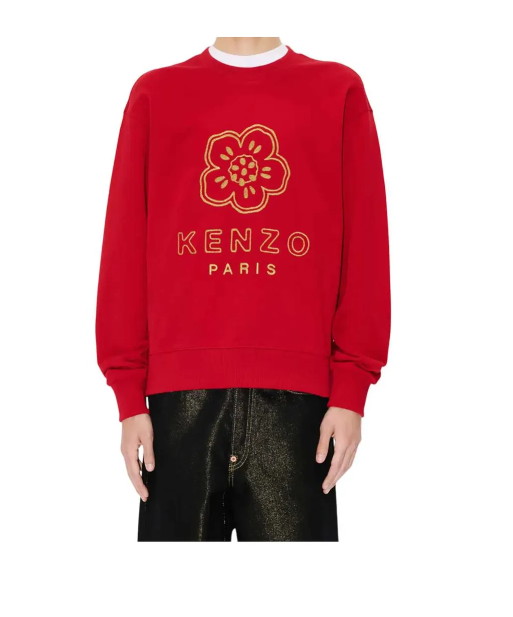 Embroidered Sweatshirt In Cotton Boke Flower