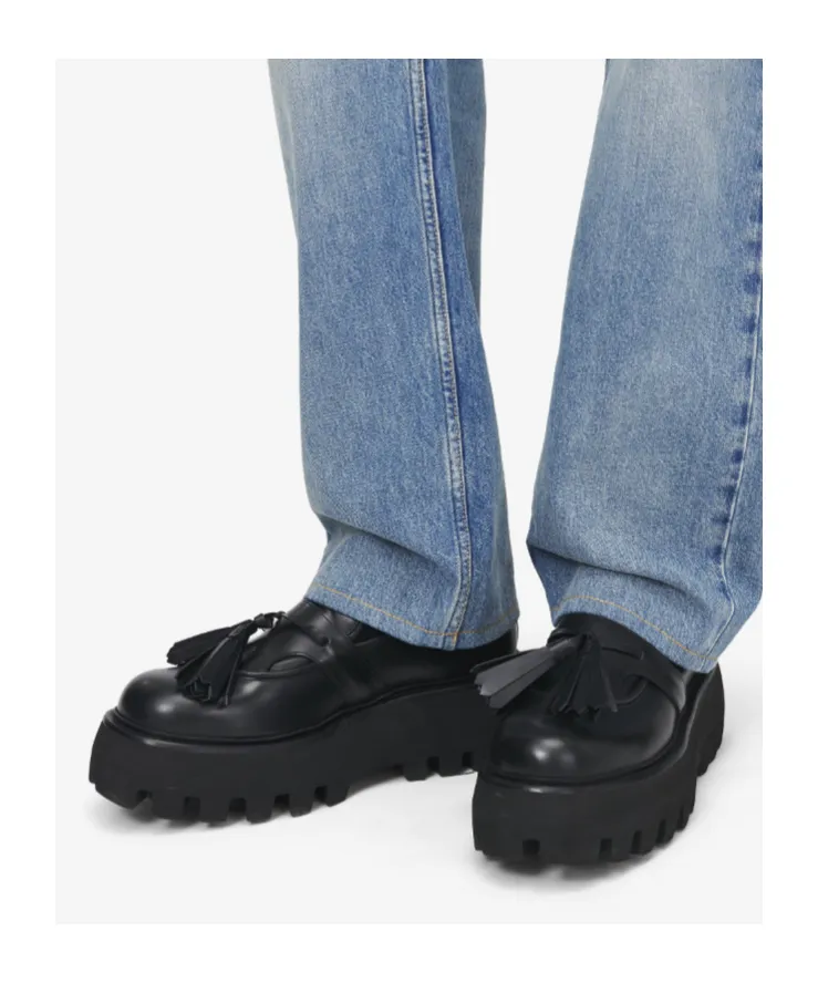 Alexander Mcqueen Sofa Skull Tassel Chunky-Sole Loafers