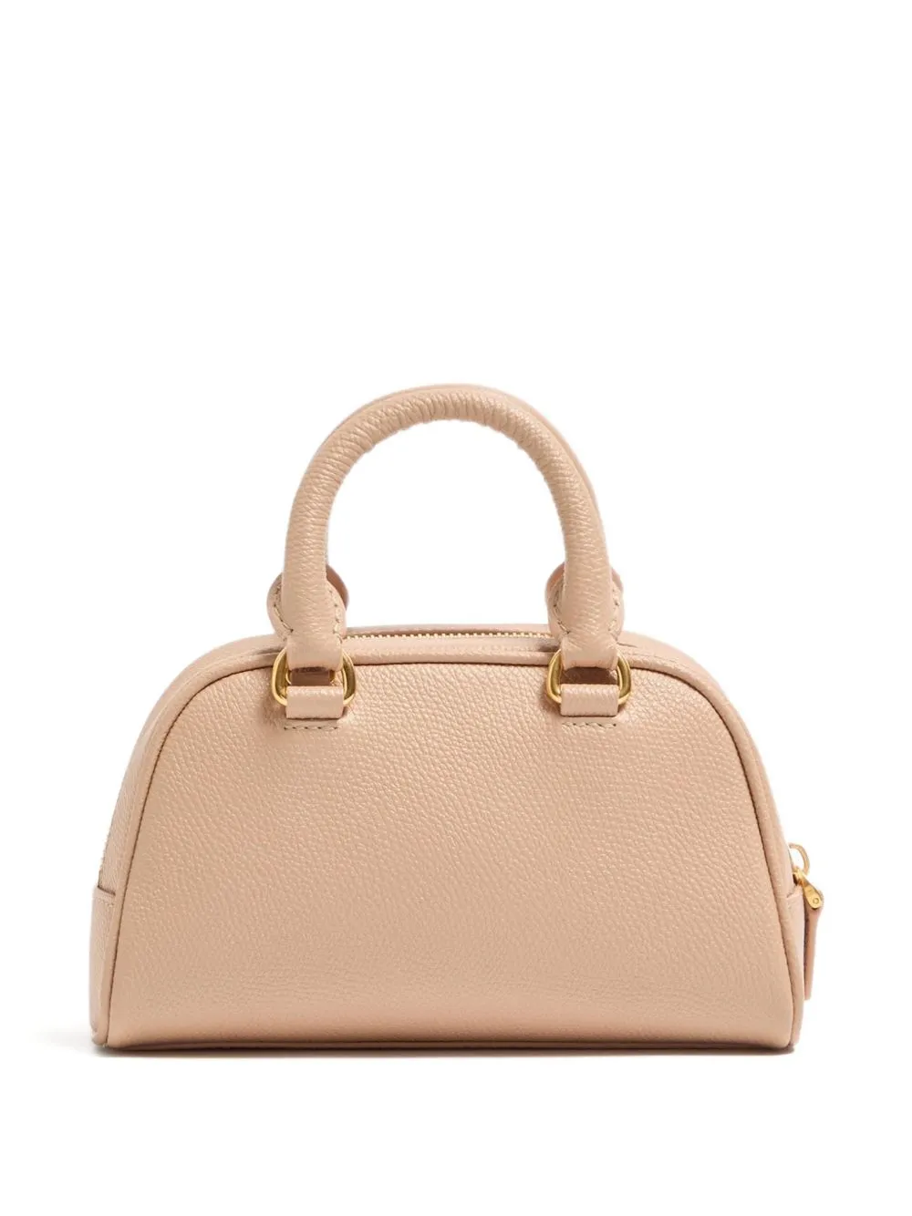 Mini Vlogo Signature Bowling Bag In Grainy Calfskin