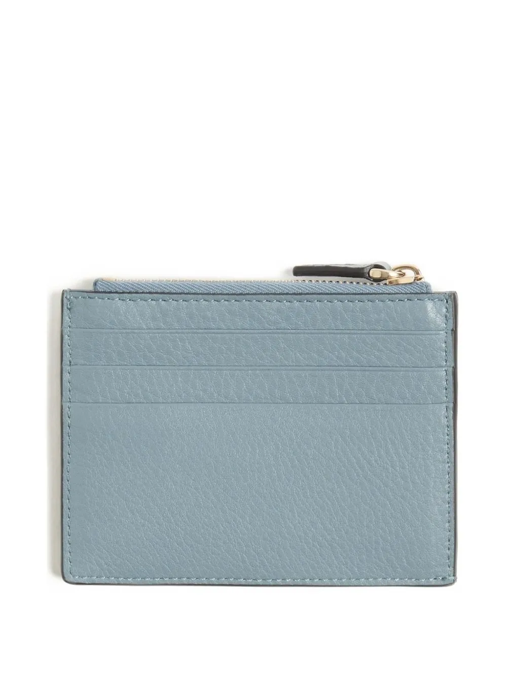 Rockstud Grained-Leather Card Holder