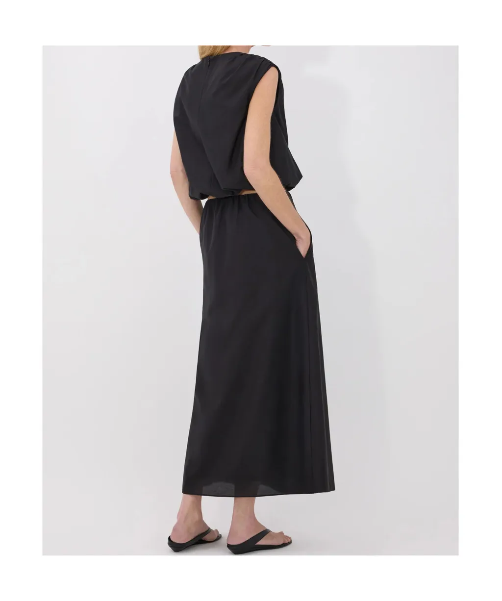 Gathered-Shoulders Blouse