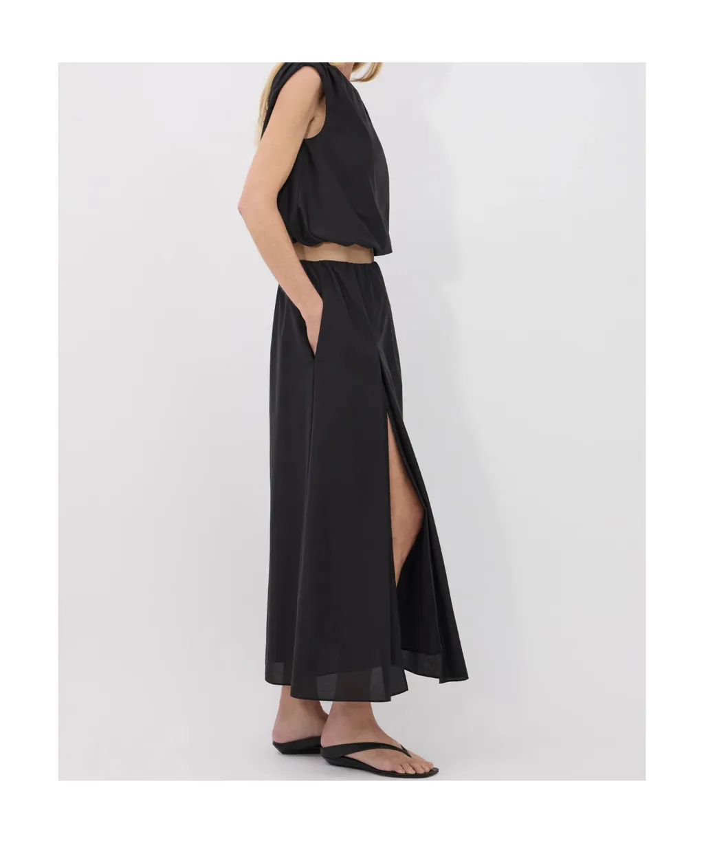 Gathered-Shoulders Blouse