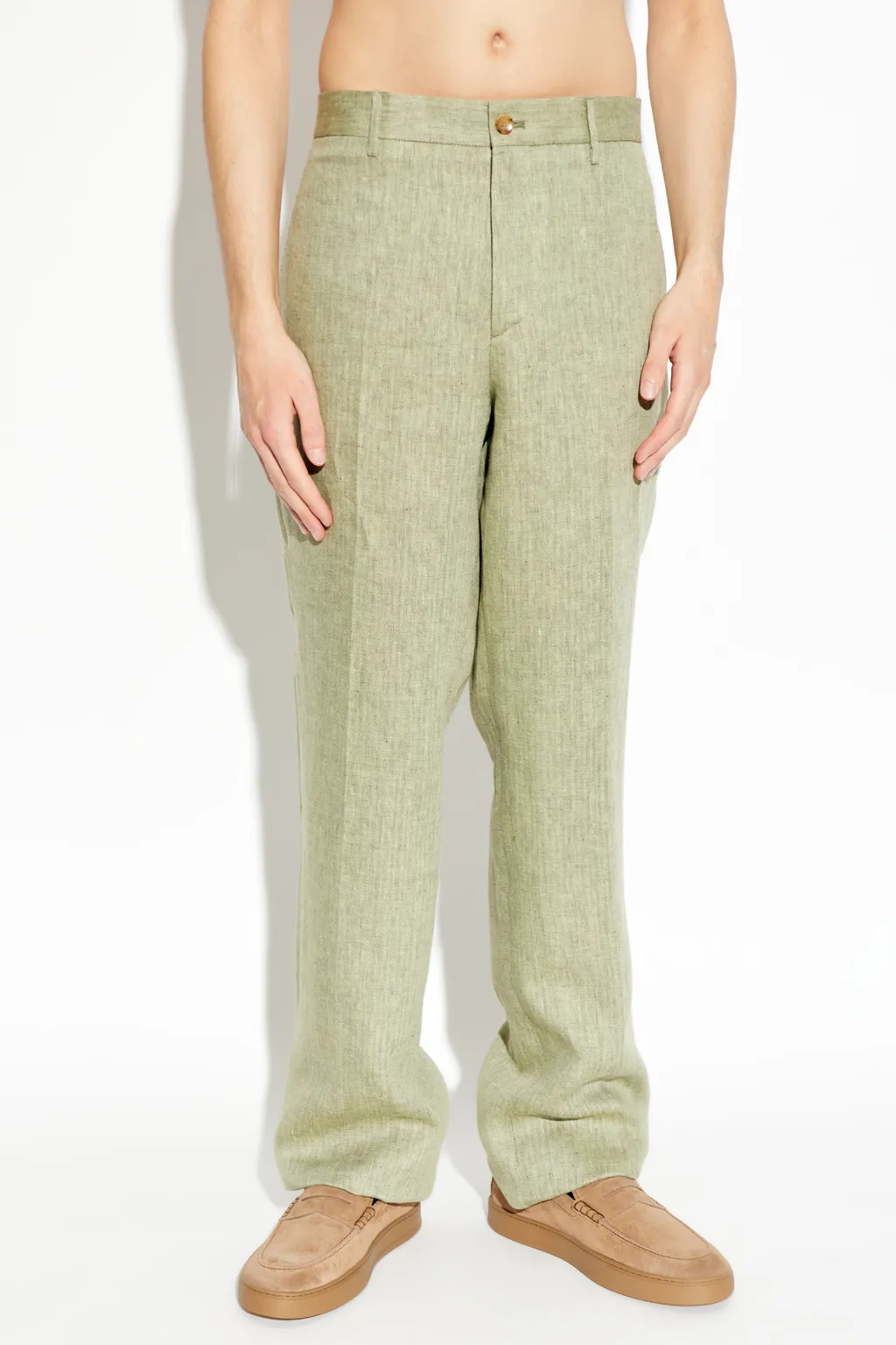 Etro Herringbone Tailored Pants
