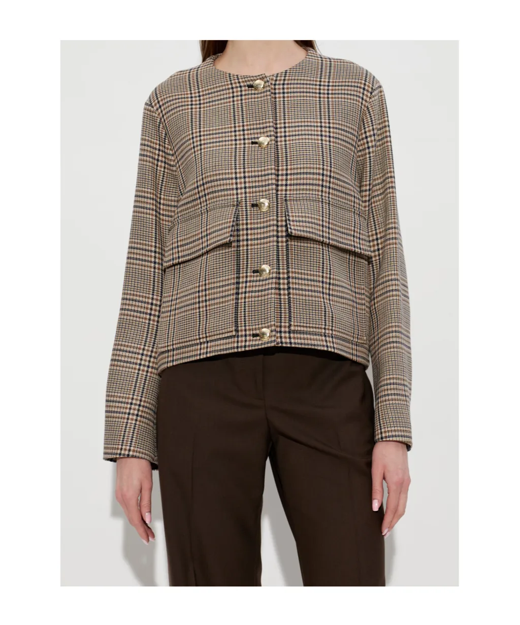 Paul Smith Checked Cropped Blazer