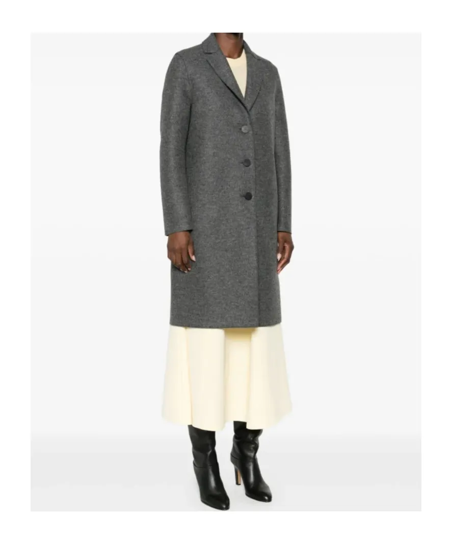 Buttoned Single-Breasted Coat