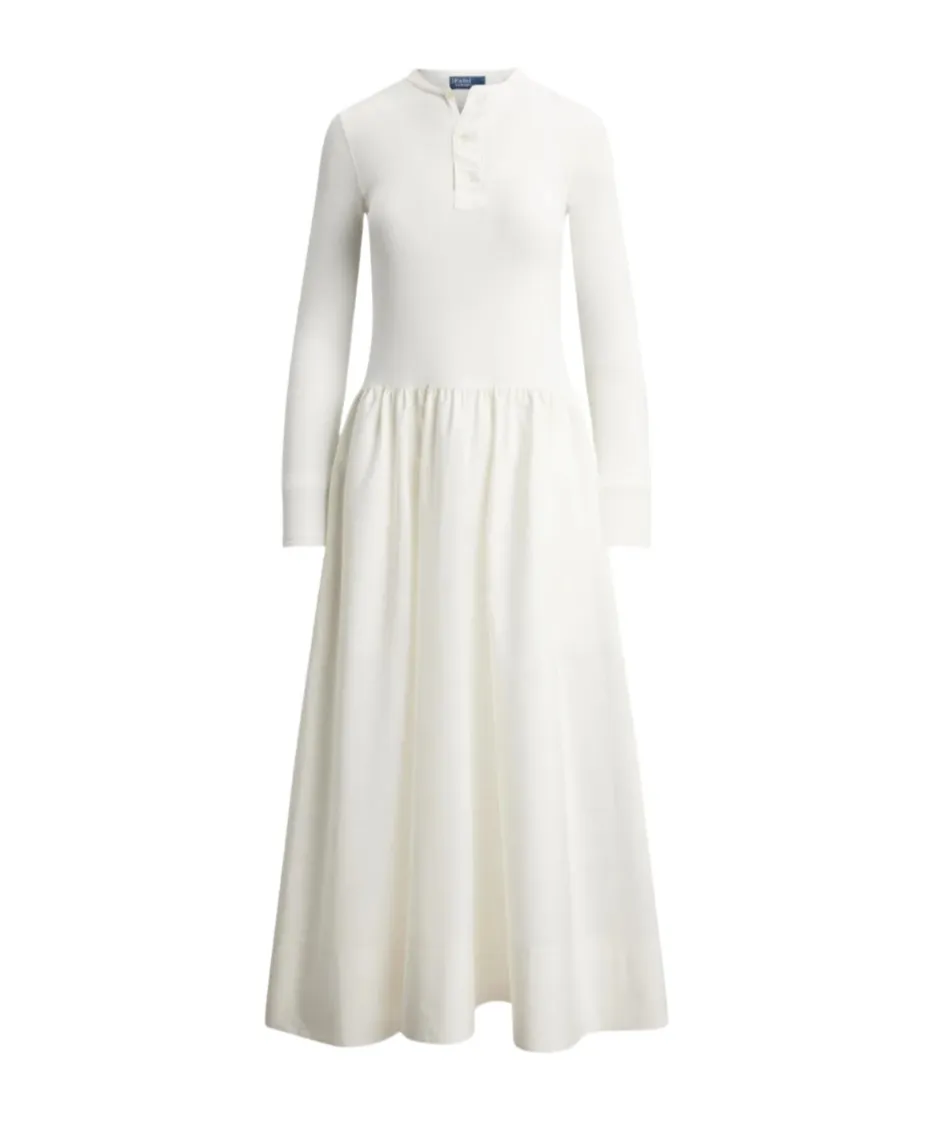 Henley-Style Maxi Dress