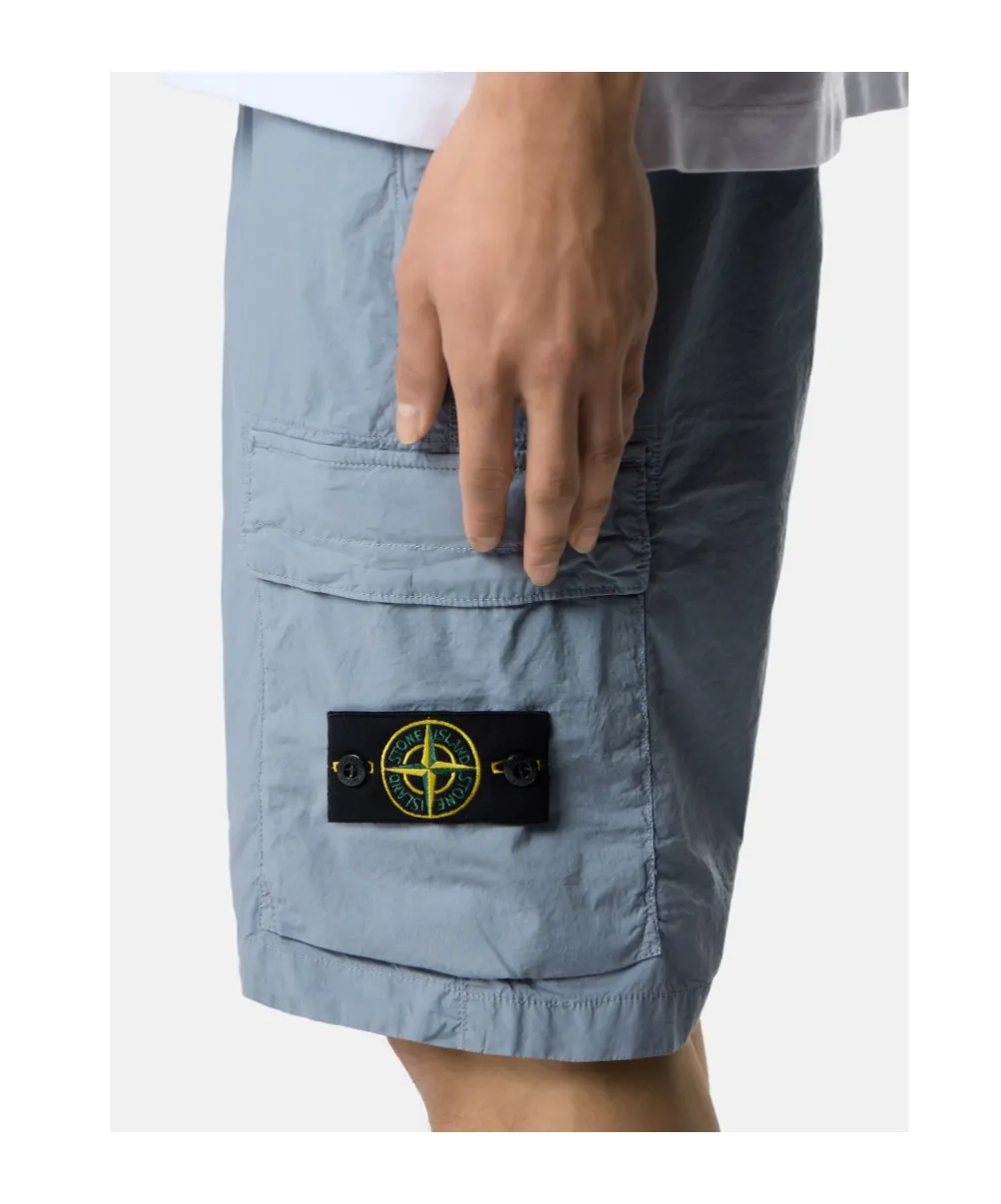 Regular-Fit Cargo Bermuda Shorts With Zip Pockets