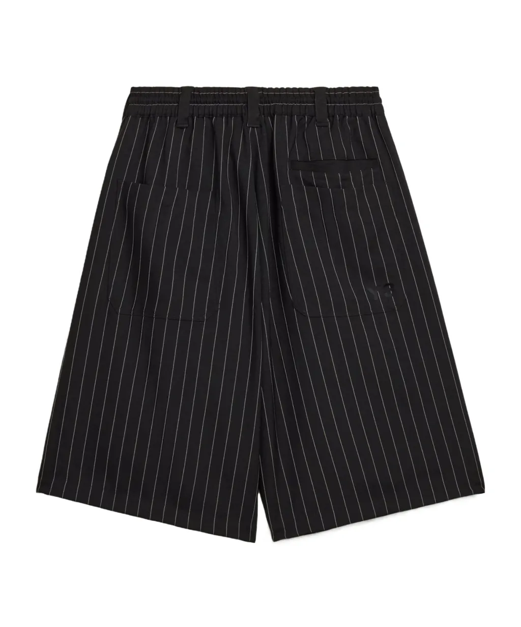 Pinstripe Drawstring Shorts