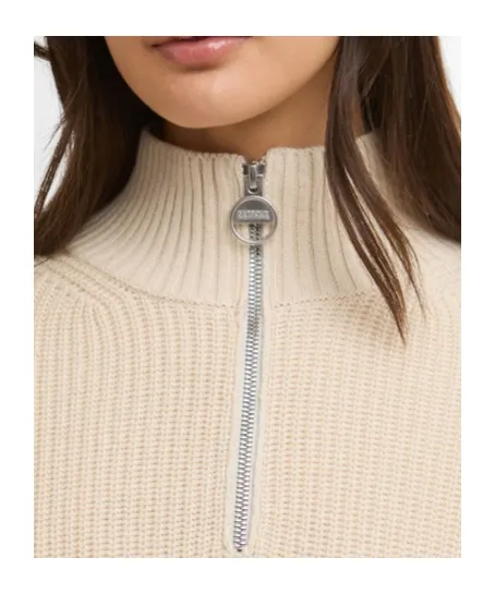 Long-Sleeved Half-Zip Sweater