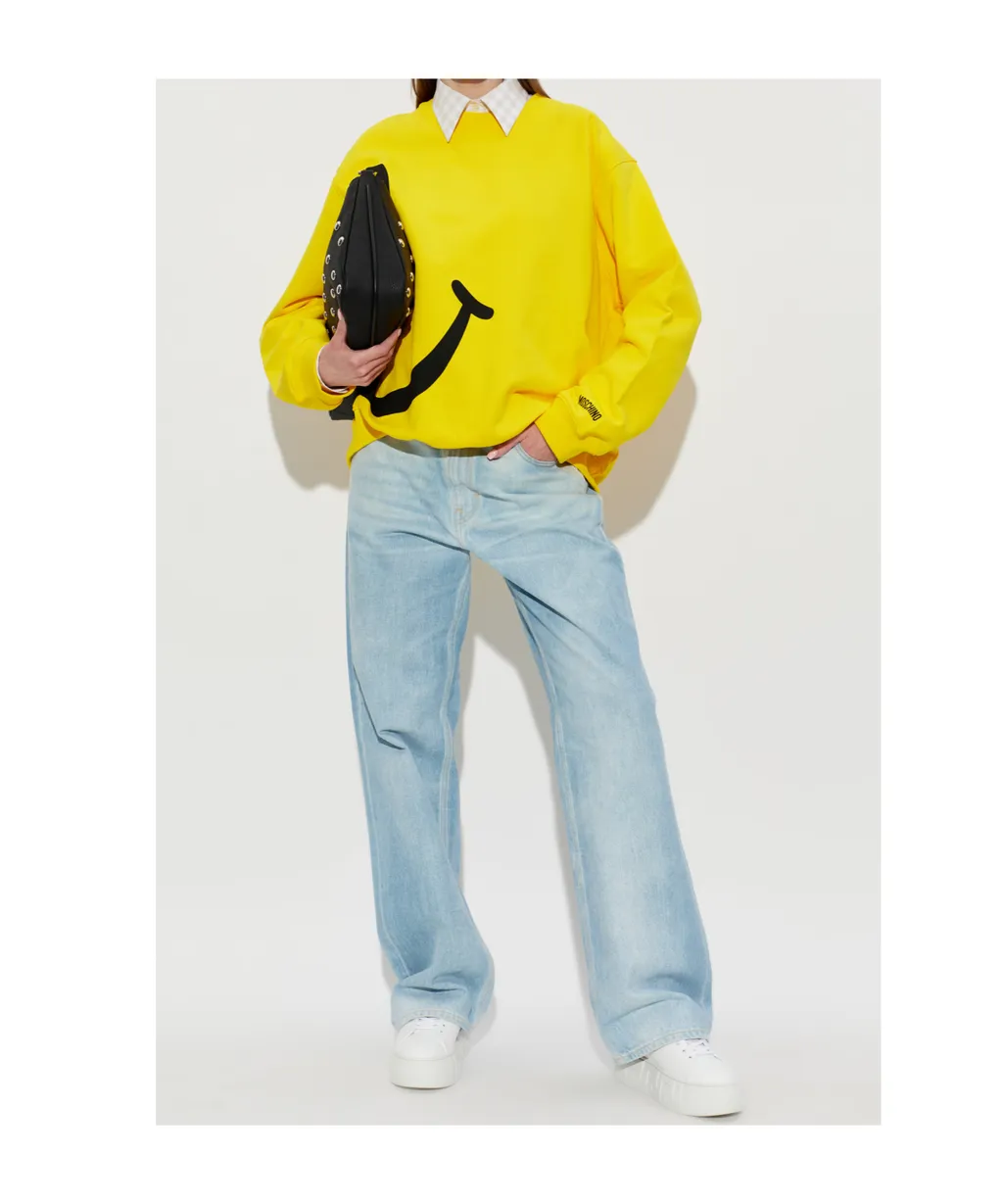 Moschino Smiley Print Sweatshirt