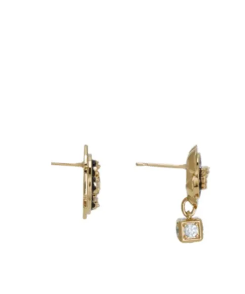 Asymmetrical Charm Gancini Earrings