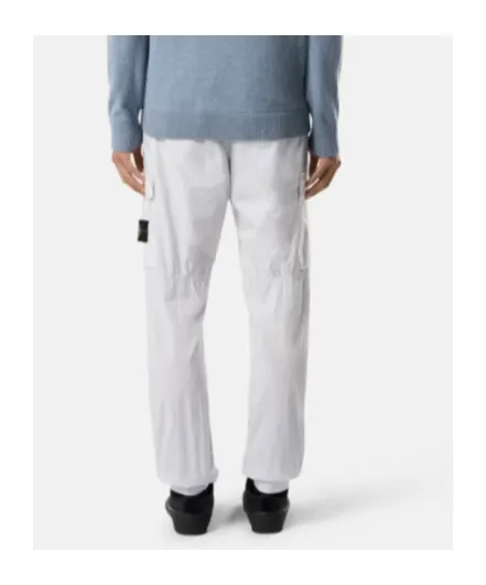 Regular-Tapered-Fit Cargo Trousers With Elasticated Waistband