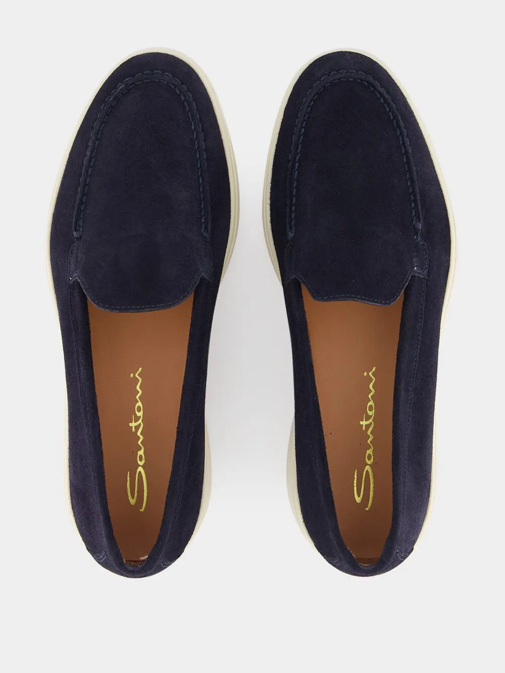 Santoni Logo Moulded Loafers