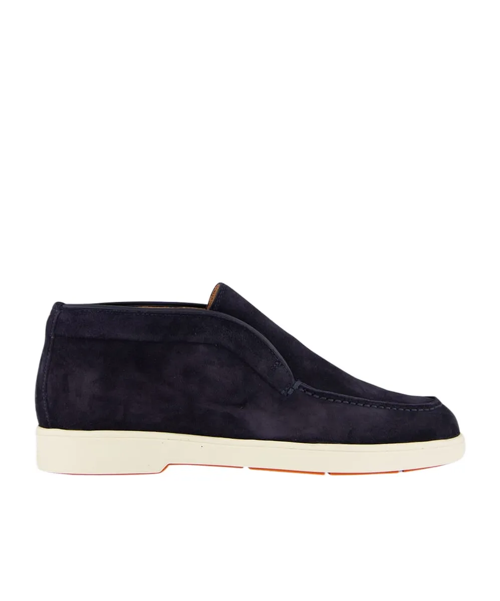 Santoni Round-Toe Slip-On Loafers