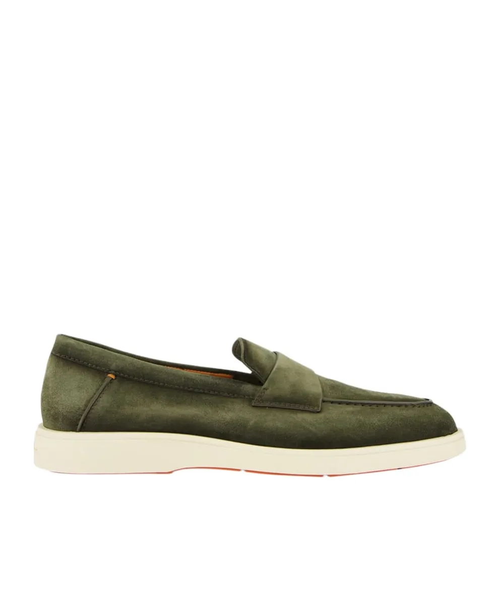 Santoni Revolve Eaam 21 Almond Toe Loafers