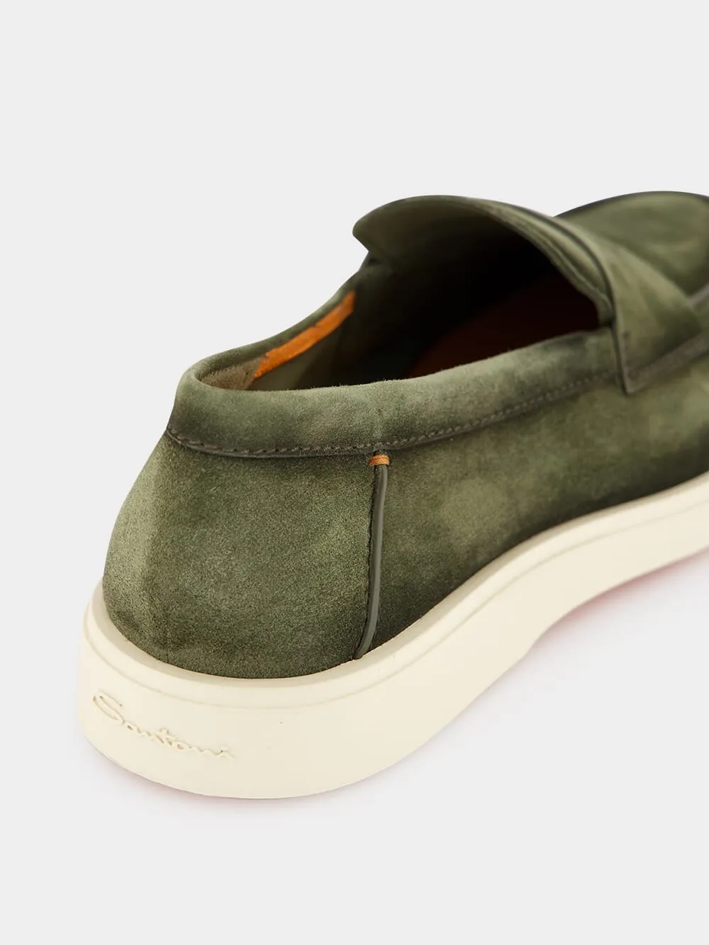 Santoni Revolve Eaam 21 Almond Toe Loafers