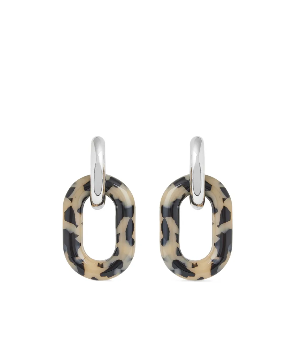 Xl Link Patterned Earrings