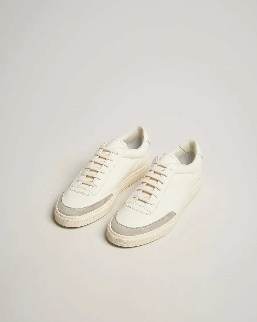 Leather Panelled Low-Tops Sneakers