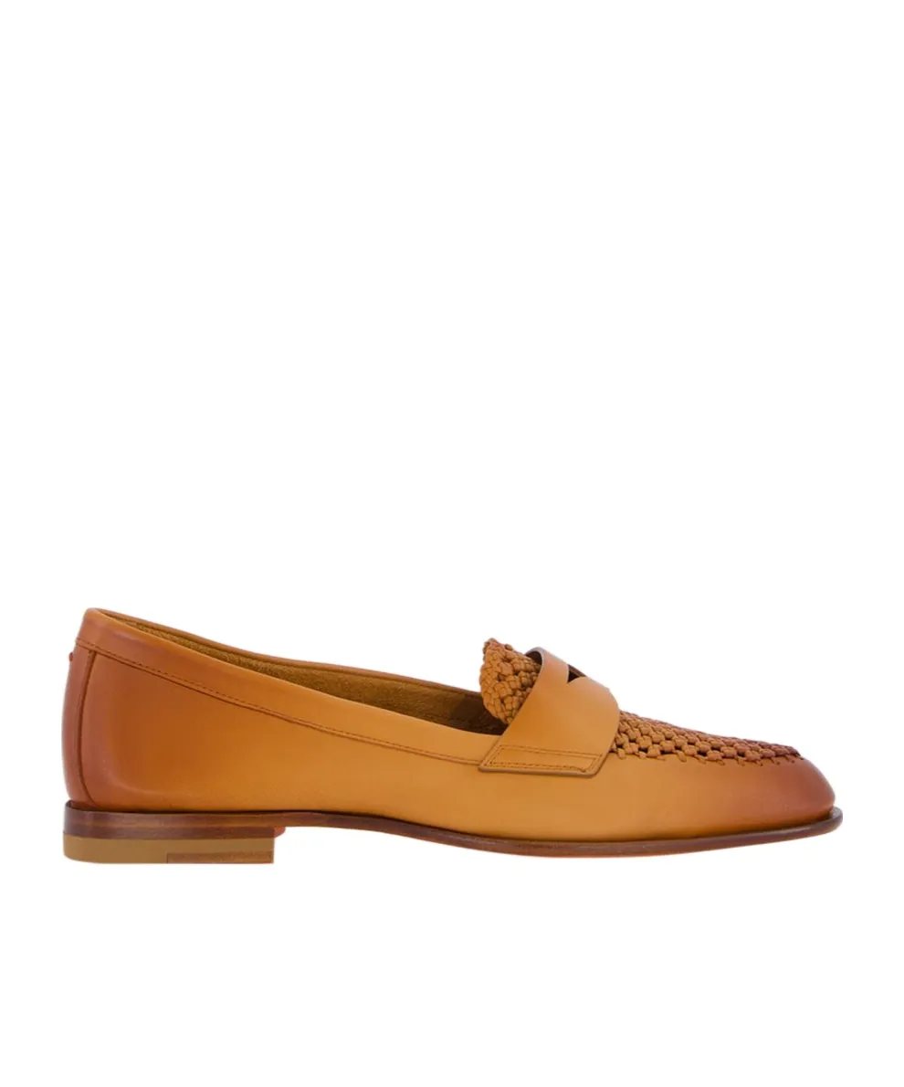 Santoni Logo Printed Loafers