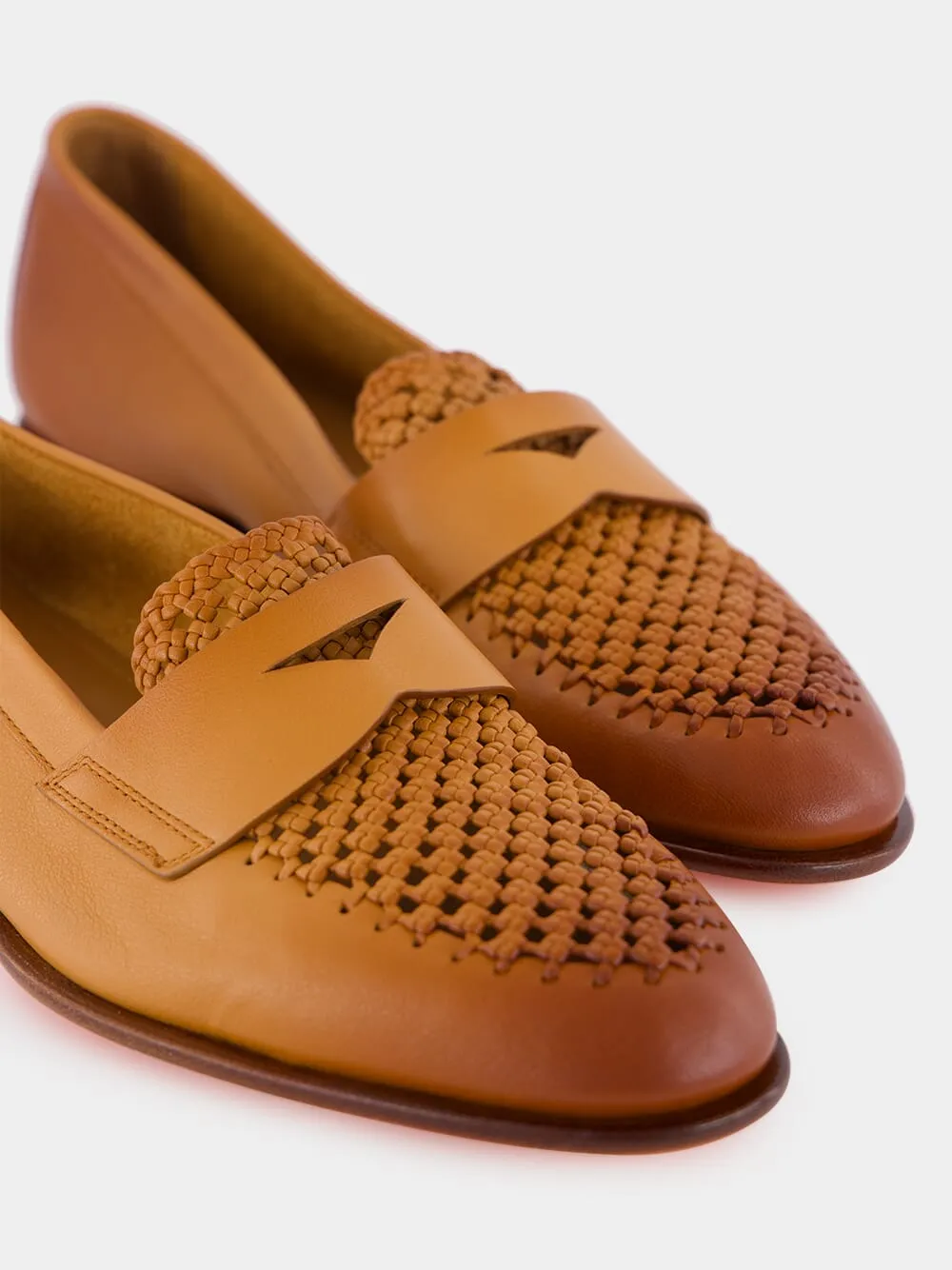 Santoni Logo Printed Loafers