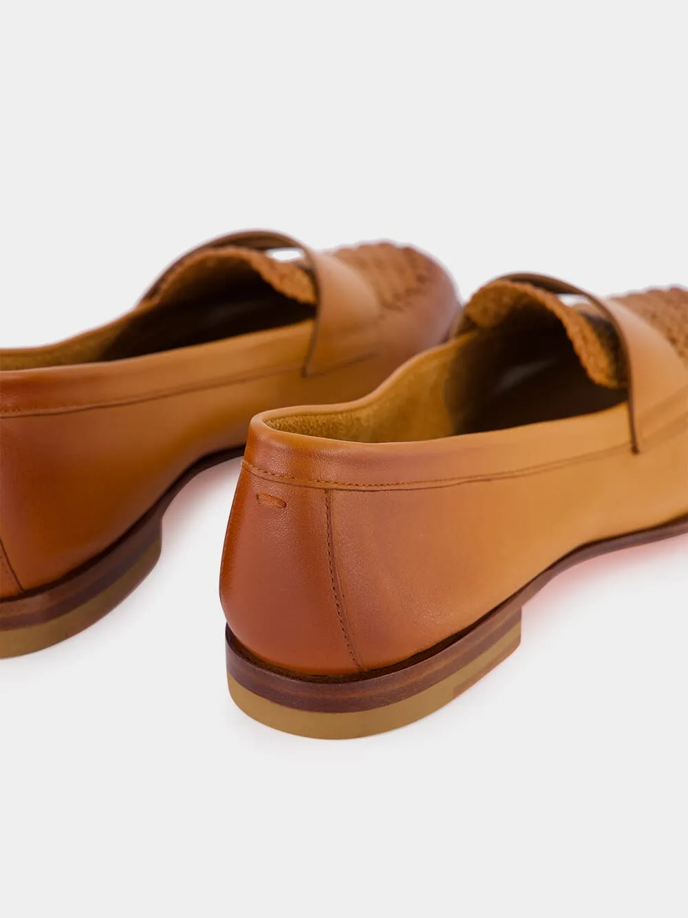 Santoni Logo Printed Loafers