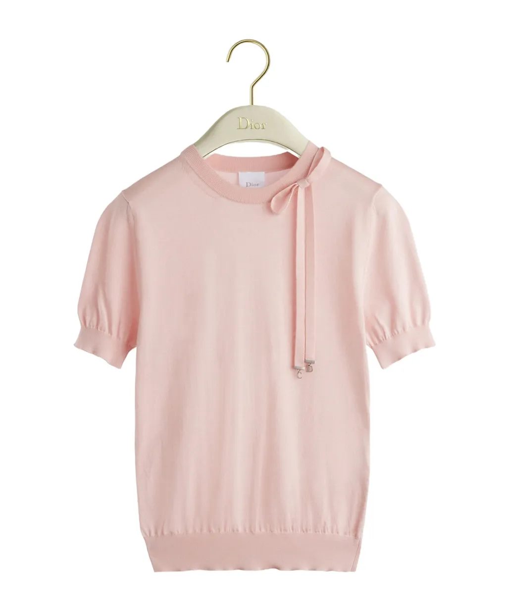 Short-Sleeved Fitted Sweater