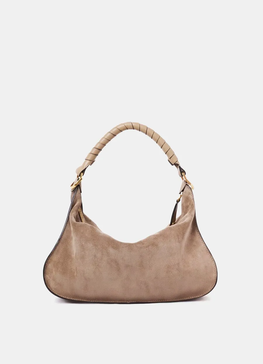 Small Marcie Suede Shoulder Bag