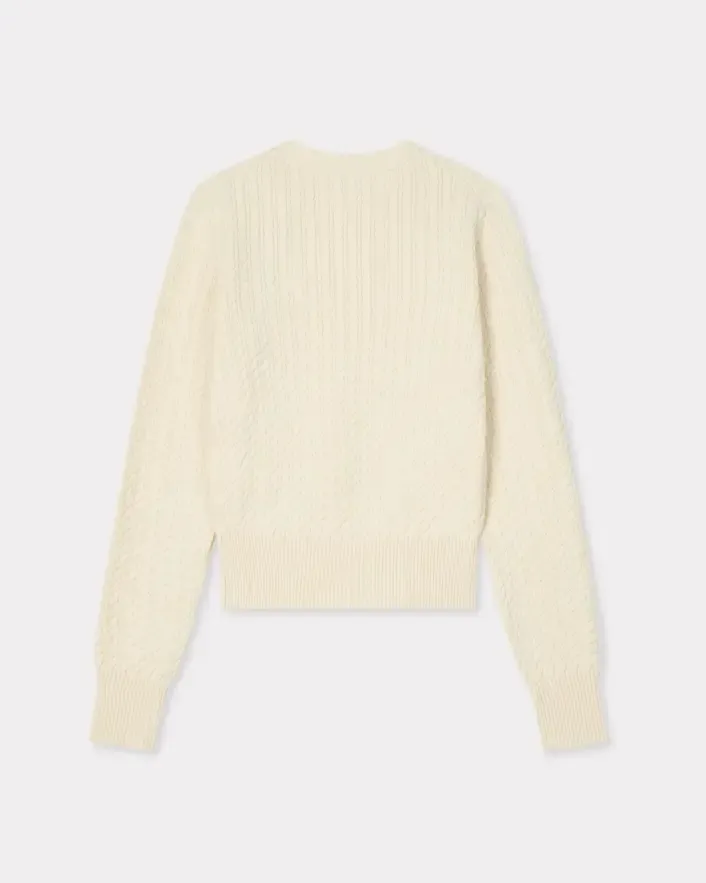 Kenzo Cable-Knit Logo Knitted Sweater