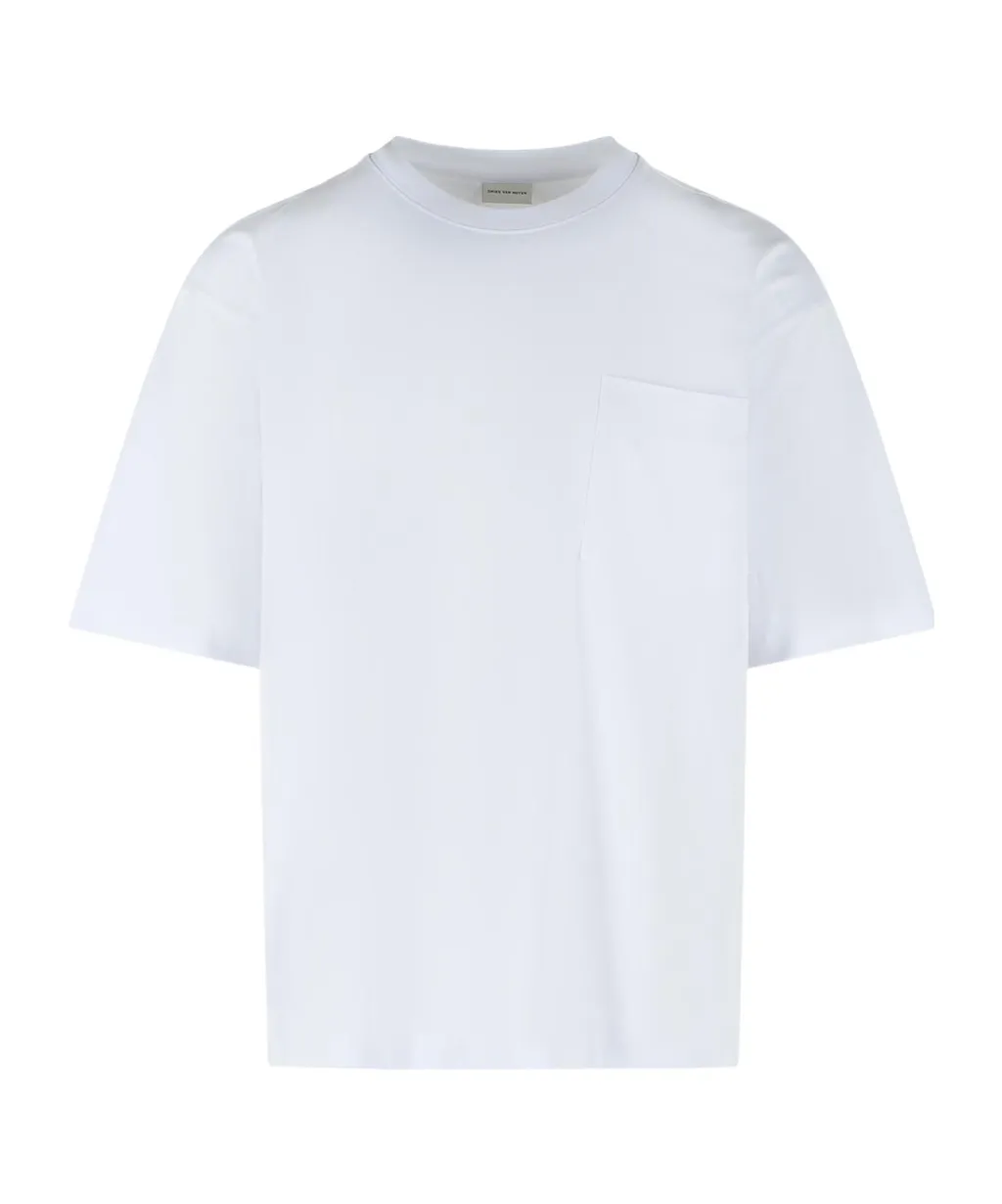 White Cotton T-Shirt Heso
