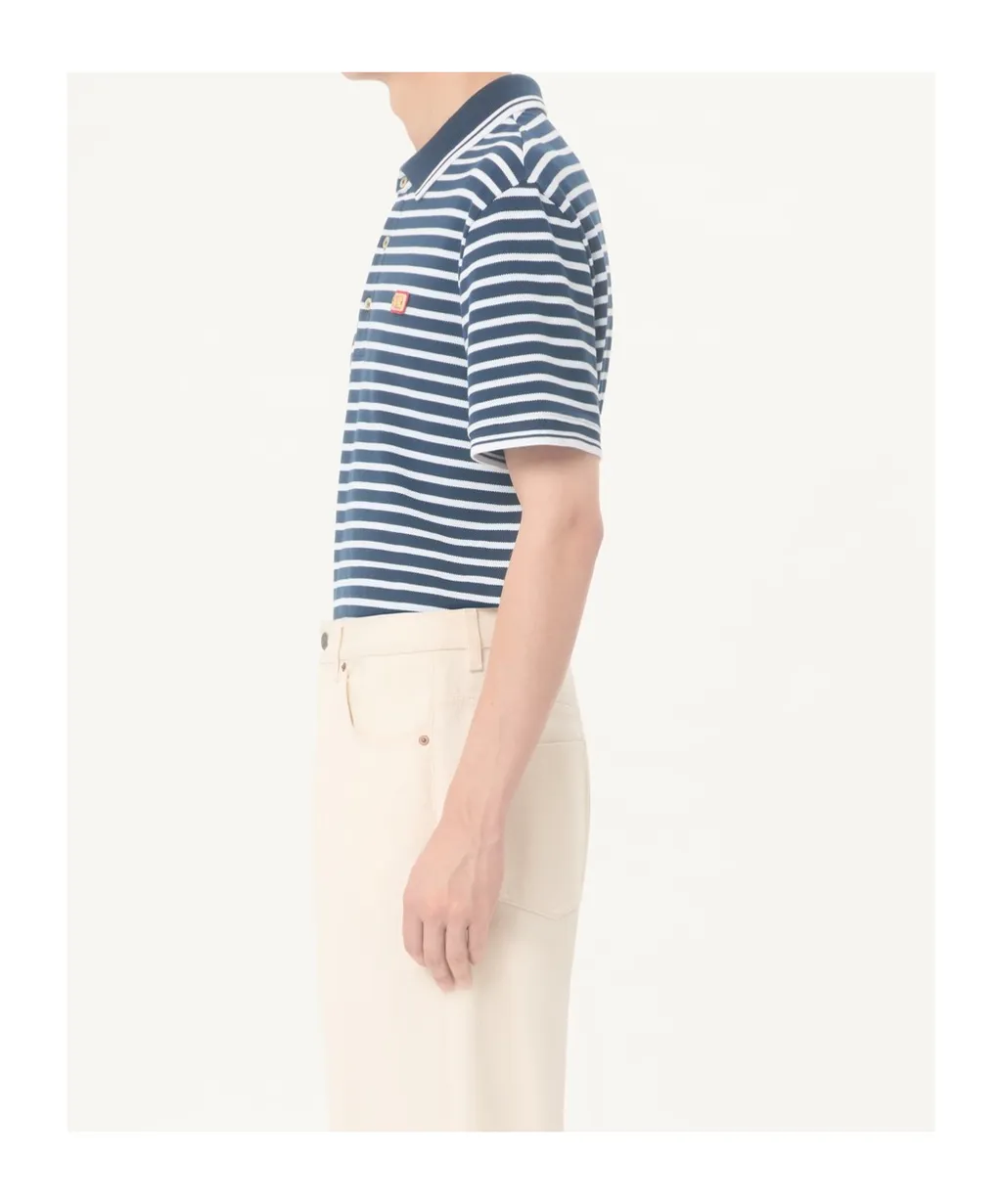 Valentino Cotton Piqué Polo With Vlogo Patch