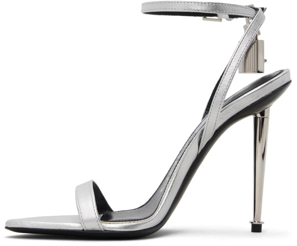 Pointed-Toe High-Heeled Sandals