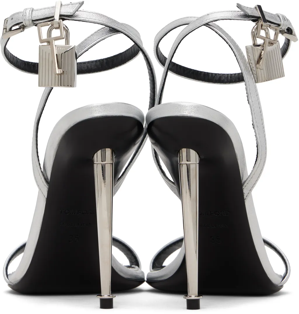 Pointed-Toe High-Heeled Sandals