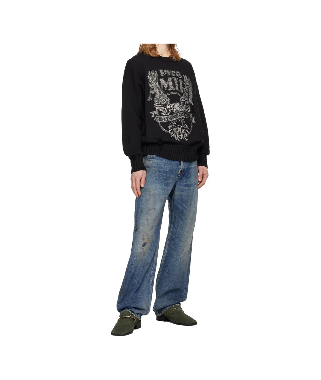 Amiri Eagle Crew Neck Sweater