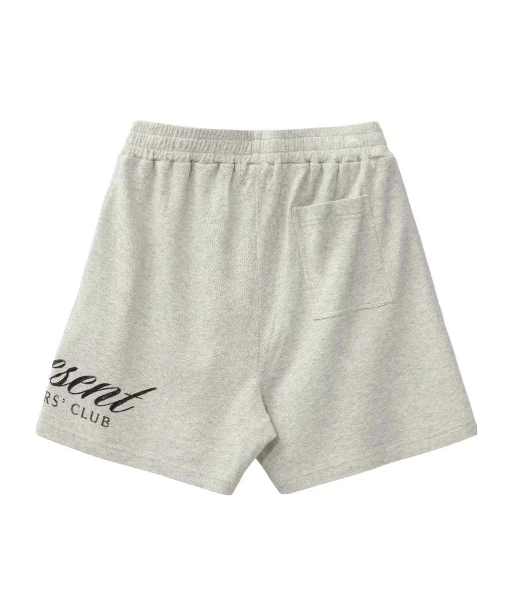 Represent Logo Printed Straight-Hem Shorts