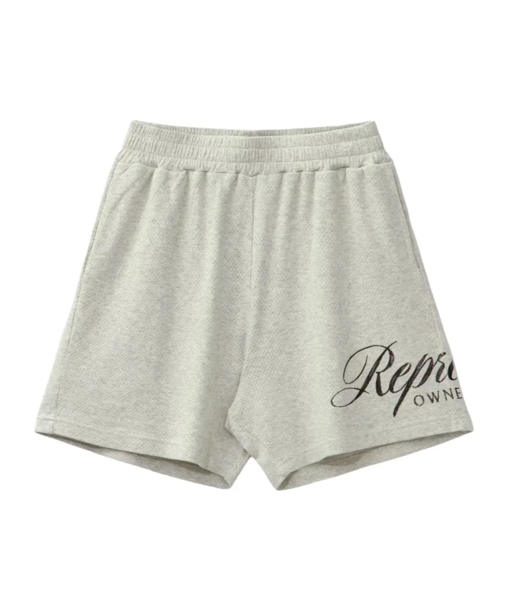 Represent Logo Printed Straight-Hem Shorts