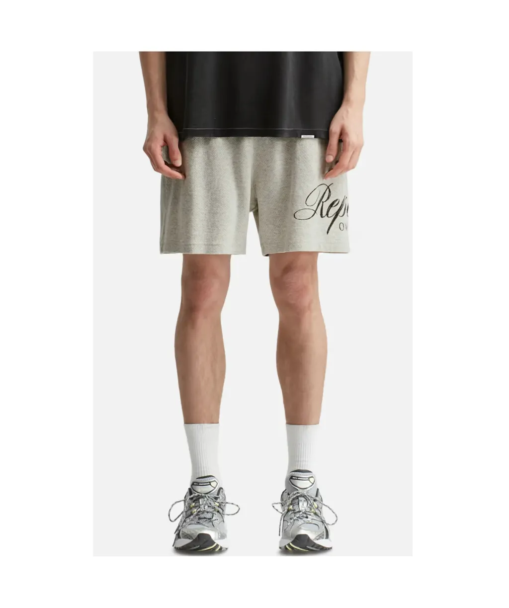 Represent Logo Printed Straight-Hem Shorts