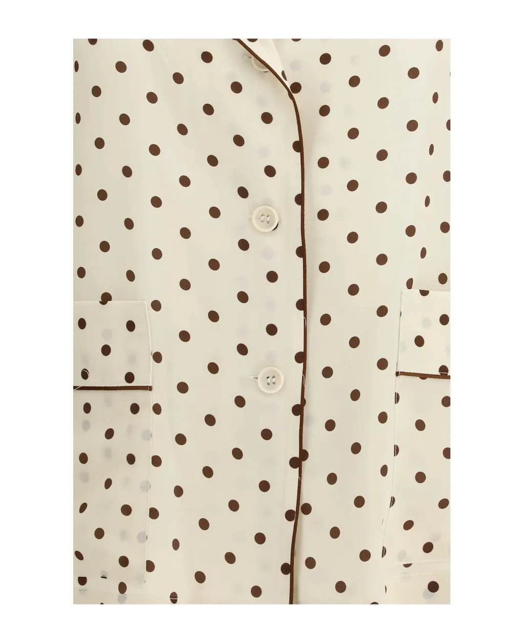 Polka-Dot Silk Shirt