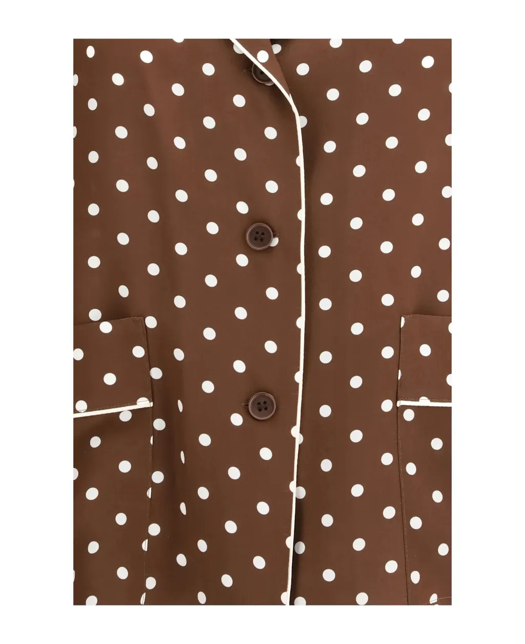 Polka-Dot Silk Shirt